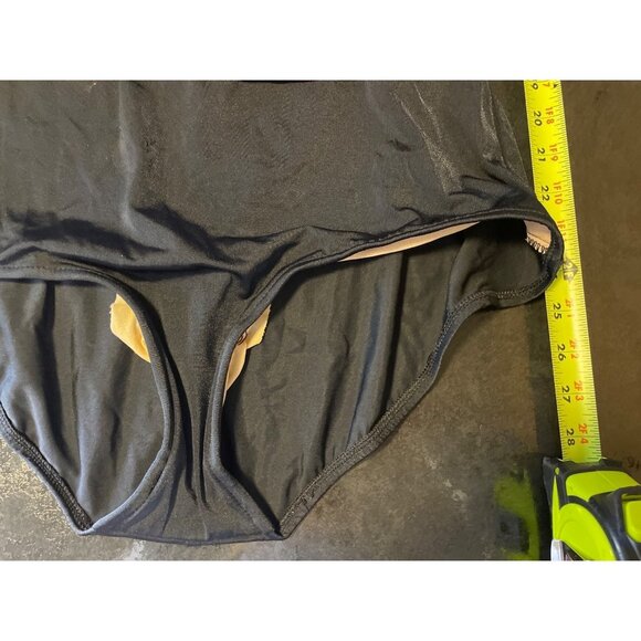 Catalina Colorful One Piece V Neck Loose Fabric Swimsuit Sz 16 - Picture 10 of 10